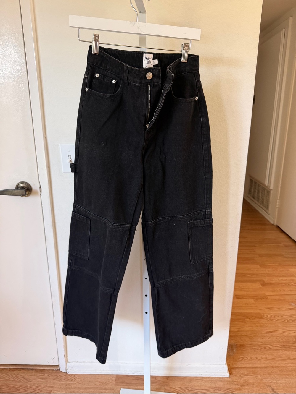 Princess Polly Black Boyfriend Carpenter Jeans